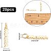 20Pcs Brass Pendants KK-FH0004-34-2