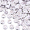 White Opaque Acrylic Beads MACR-SZ0001-33-1