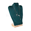 Bust Shaped Velvet Jewelry Necklace Display Stands ODIS-B002-02B-02-1