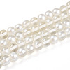 Baking Paint Transparent Glass Beads Strands DGLA-N011-8mm-01-1