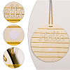 Wooden Pendant Decorations WOOD-WH0107-77-4