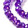 Baking Electroplate Glass Beads Strands X-DGLA-A039-J10mm-B05-3