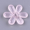 Transparent Spray Painted Glass Charms GLAA-S183-03A-1