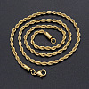 304 Stainless Steel Rope Chain Necklaces NJEW-T012-03-56-G-2
