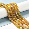 Natural Striped Agate/Banded Agate Beads Strands G-A246-8mm-15-6