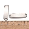 201 Stainless Steel Links Connector Charms STAS-P451-02B-P-3