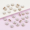 Brass Grade A Rhinestone Spacer Beads RB-A014-Z6mm-14S-2