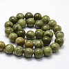 Natural Chinese Jade/Southern Jade Beads Strands X-G-F363-12mm-3