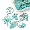 1 Set Spray Painted Alloy Charms FIND-YW0003-11D-2