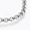 304 Stainless Steel Rolo Chain Bracelets BJEW-P239-02C-2