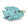 Natural & Synthetic Gemstone Carved Pendants G-G460-01G-2