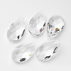 Faceted Teardrop Glass Pendants X-GLAA-R149-A-01-1