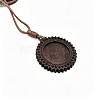 Wood Pendant Cabochons Settings WOOD-H106-26A-03-1