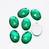 Acrylic Rhinestone Flat Back Cabochons GACR-Q011-30x40-12-1