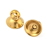 304 Stainless Steel Bead Cap Pendant Bails STAS-G224-24G-06-2