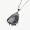 Brass Pendant Necklaces NJEW-JN02046-3