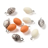 Opaque Resin Pendants RESI-F048-01-1