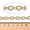 Ion Plating(IP) 304 Stainless Steel Heart Link Chains CHS-S012-18G-2