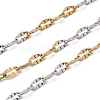 Two Tone 304 Stainless Steel Dapped Chains CHS-P029-02B-A-1