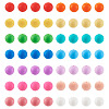 140Pcs 14 Colors Food Grade Eco-Friendly Silicone Beads SIL-TA0001-24-1