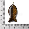 Natural Tiger Eye Pendants KK-D021-05E-G-3