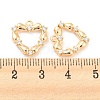 Brass Micro Pave Cubic Zirconia Pendants KK-E090-14G-3