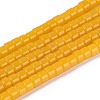 Imitation Jade Glass Beads Strands GLAA-N026-2x4mm-J06-1