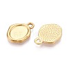304 Stainless Steel Pendant Cabochon Settings STAS-T067-11G-2