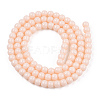 Opaque Solid Color Glass Beads Strands LS-GLAA-T032-P4mm-09-3