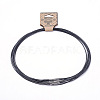 Waxed Cotton Cord Necklace Making MAK-G003-03A-03-1