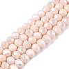Electroplate Glass Beads Strands EGLA-A044-P6mm-B05-1