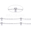 Brass Flat Oval Cable Chains CHC018Y-NFK-1