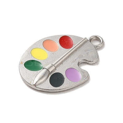 Graduation Season Alloy Enamel Pendants X-ENAM-R147-08G-G-1