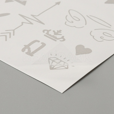 Cool Sexy Body Art Removable Temporary Tattoos Paper Stickers DIY-WH0387-60B-1