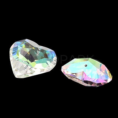 Electroplate Glass Charms X-EGLA-M028-01B-1