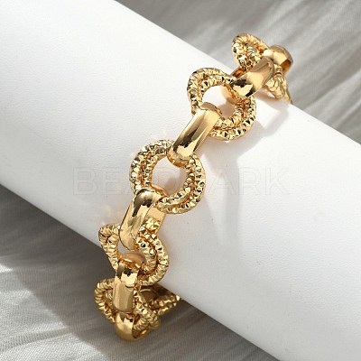 304 Stainless Steel Rolo Chain Bracelets for Women BJEW-S176-01G-B-1