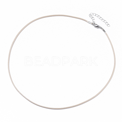 Waxed Cotton Cord Necklace Making MAK-S032-1.5mm-B15-1