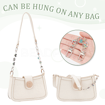 Alloy Enamel & Resin & Rhinestone Link Purse Strap Extenders FIND-AB00037-01-1