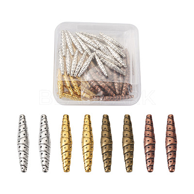 Tibetan Style Alloy Beads TIBEB-TA0001-23-RS-1