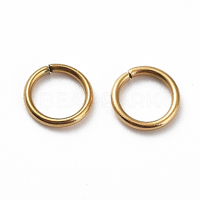 Ion Plating(IP) 304 Stainless Steel Open Jump Rings X-STAS-R060-5x0.7-G-1