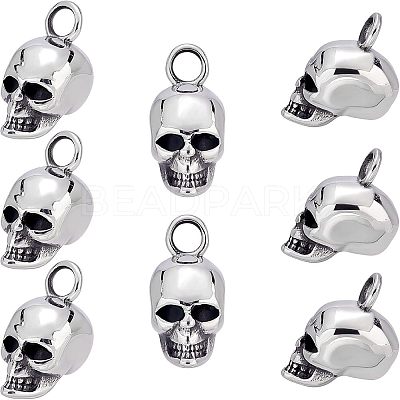 8Pcs 304 Stainless Steel Pendants STAS-UN0037-53-1