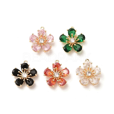 Glass Charms KK-P260-07G-1