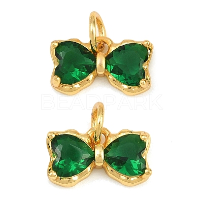 Brass Glass Pendants KK-K340-48G-05-1