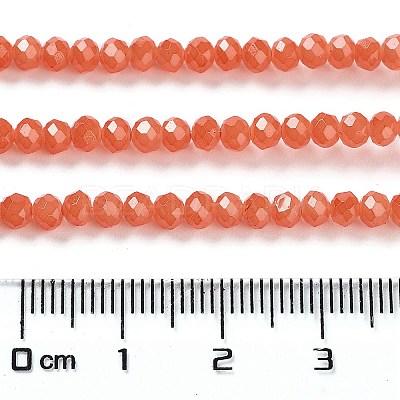 Baking Paint Imitation Jade Glass Bead Strands DGLA-A034-J2MM-A12-1