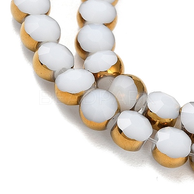 Electroplate Glass Beads Strands EGLA-A040-01C-1