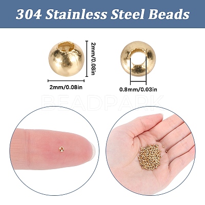 304 Stainless Steel Beads STAS-SC0006-92A-1