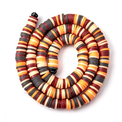 Handmade Polymer Clay Beads Strands CLAY-R089-6mm-T02B-21-1