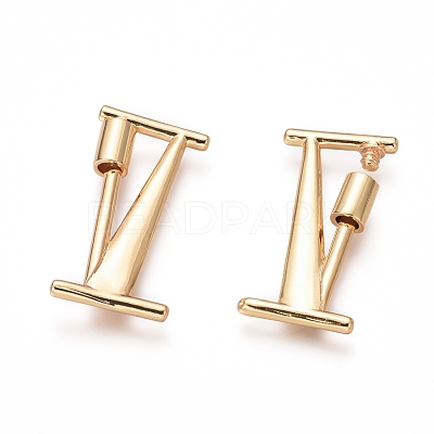 Brass Screw Carabiner Lock Charms KK-I663-01G-I-1