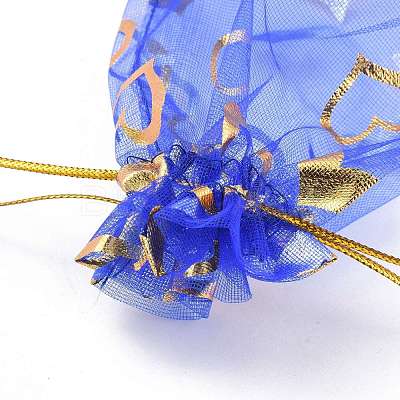 Heart Printed Organza Bags OP-R022-10x12-M-1