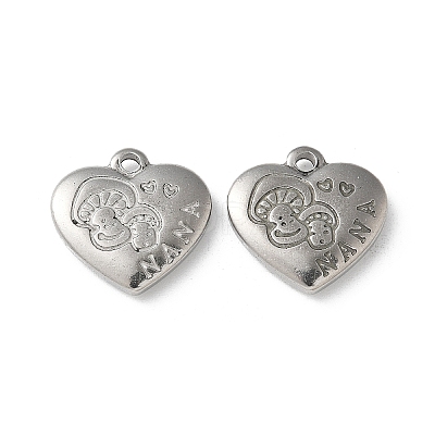 304 Stainless Steel Pendants STAS-I330-026P-1
